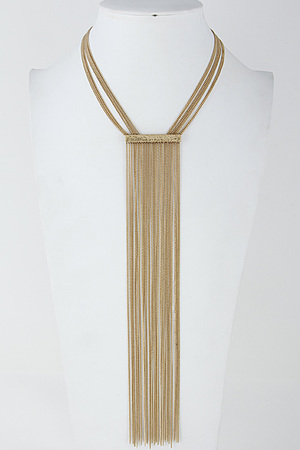 Elegant Long Chain Tassel Necklace 6HBH3